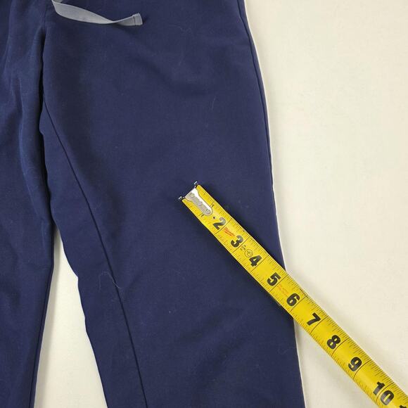 FIGS Scrub Set Womens Small Navy Blue V-Neck Top Jogger Pants Technical Pockets - Picture 9 of 16